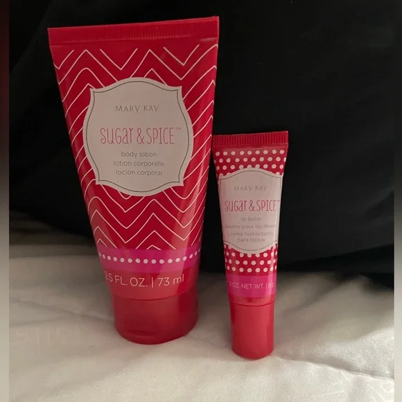 Mary Kay Sugar & Spice Body Lotion & Lip Balm Gift Set. New in Box - Picture 1 of 2